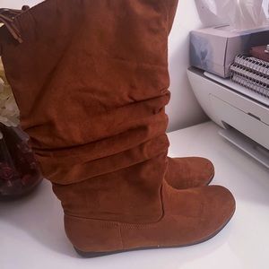 Brown Slouch Boots